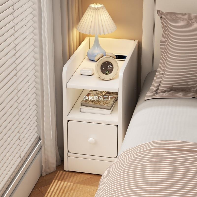 床头柜小型超窄30cm宽奶油风收纳边柜迷你创意简约现代简易置物架