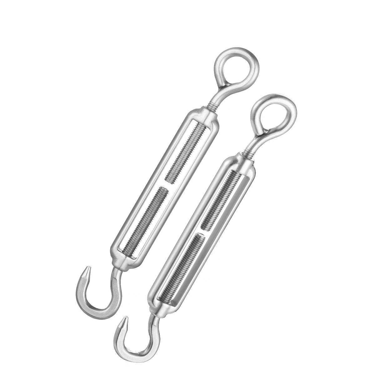 304不锈钢花篮螺丝开体花兰钢丝绳拉紧器紧线器M4M5M6M8M1012