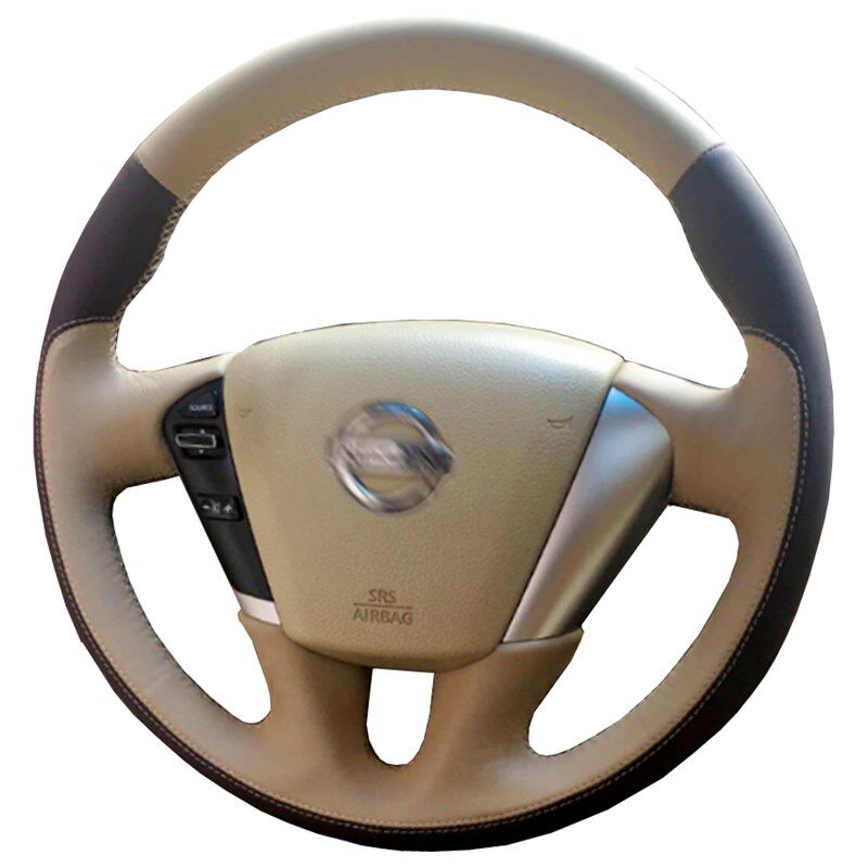 08-12款天籁老款天籁楼兰奇骏途乐轩逸真皮手Q缝方向盘套汽车把套