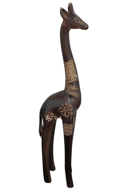 设计师创意木质仿旧古铜色家装摆设E品雕刻动物工艺品装饰品-鹿