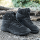 作训鞋 战靴男战术中帮作战靴黑色透气沙漠陆战鞋 中R邦春夏秋季