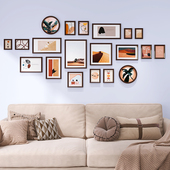 客厅照片墙装 相片墙相册房间背景墙相框挂墙墙贴组 饰免打n孔个性