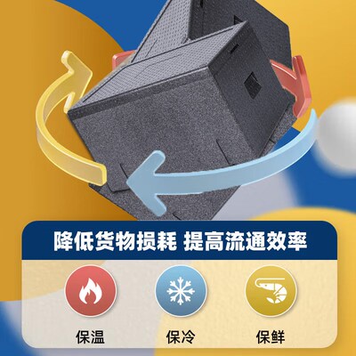 食品epp保温箱k摆摊商用冷藏箱保鲜户外送餐车载外卖专用大泡沫箱