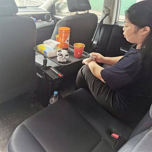 车载小桌板折叠桌子后排车内吃饭桌汽车上L后座学习车用电脑餐桌