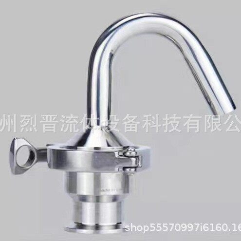 卫生级浮球式排气阀不锈钢304/316L自动快装排气阀内置四氟球泄气