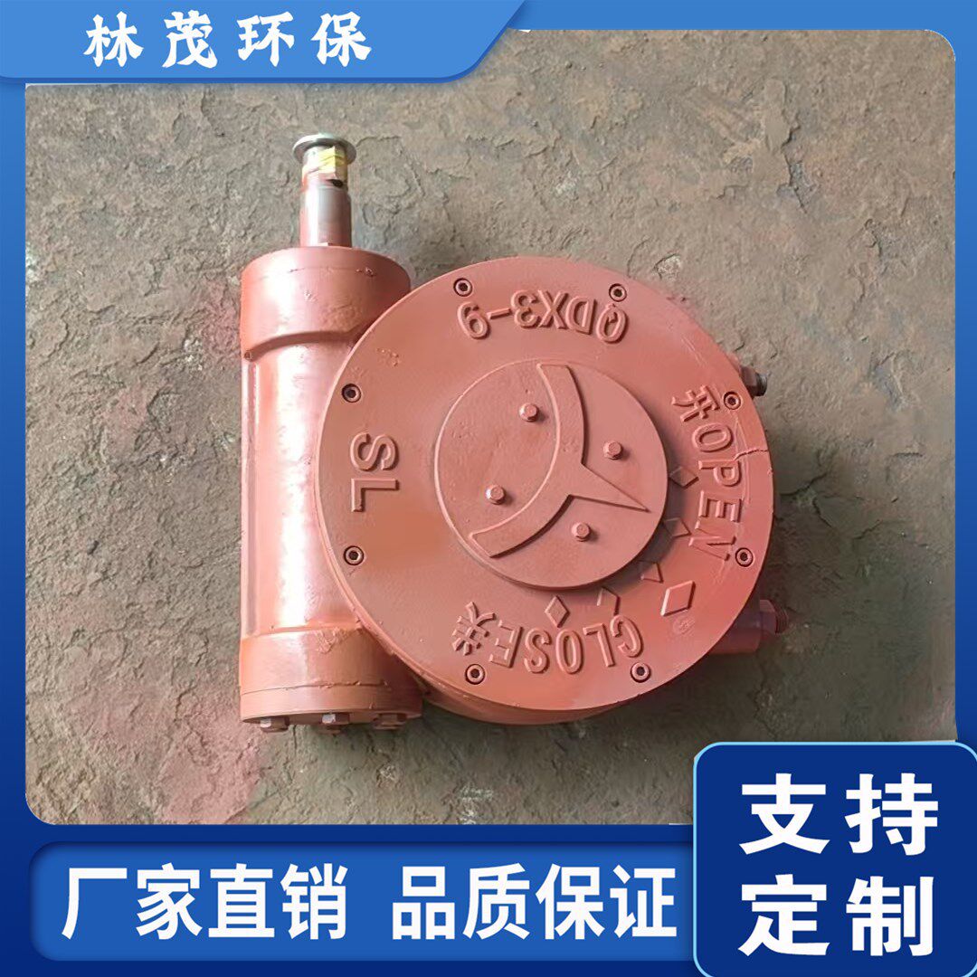 蝶阀蜗轮头手动装置蜗轮箱手轮船用手轮开关手动单极涡轮头