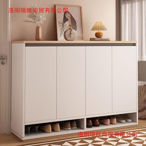 鞋柜门口家用新款现代简约入户门室内靠墙玄关柜出租屋收纳柜