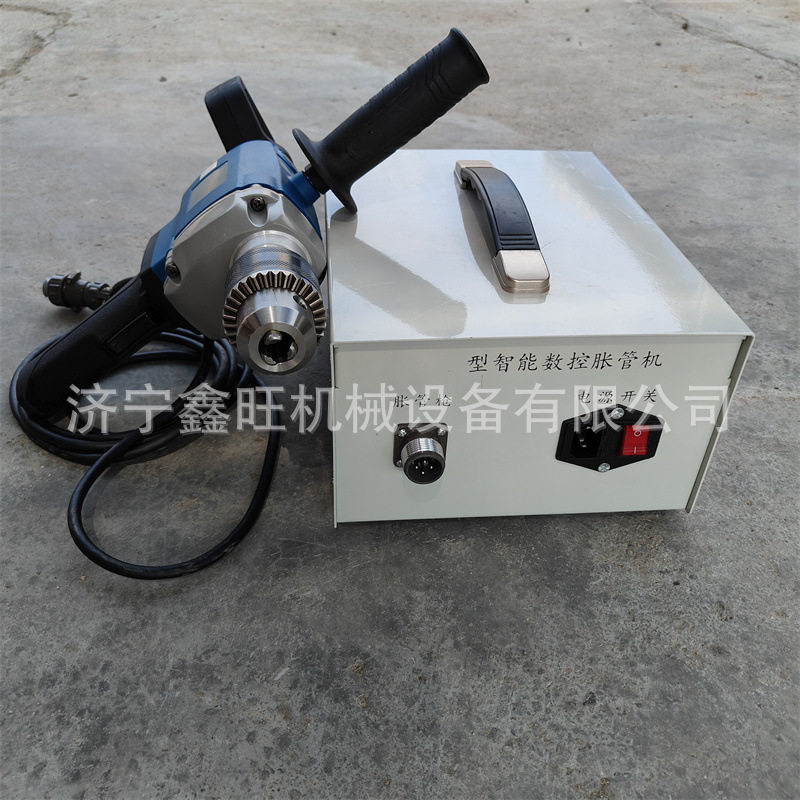 供应冷凝器铜管散热器胀头铁管电动胀管机不锈钢管扩口机