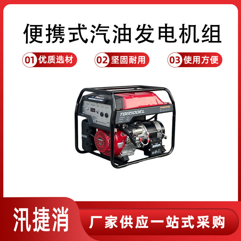 同功率单三相7kw电启动便携式汽油发电机组 DMDS9000CXD