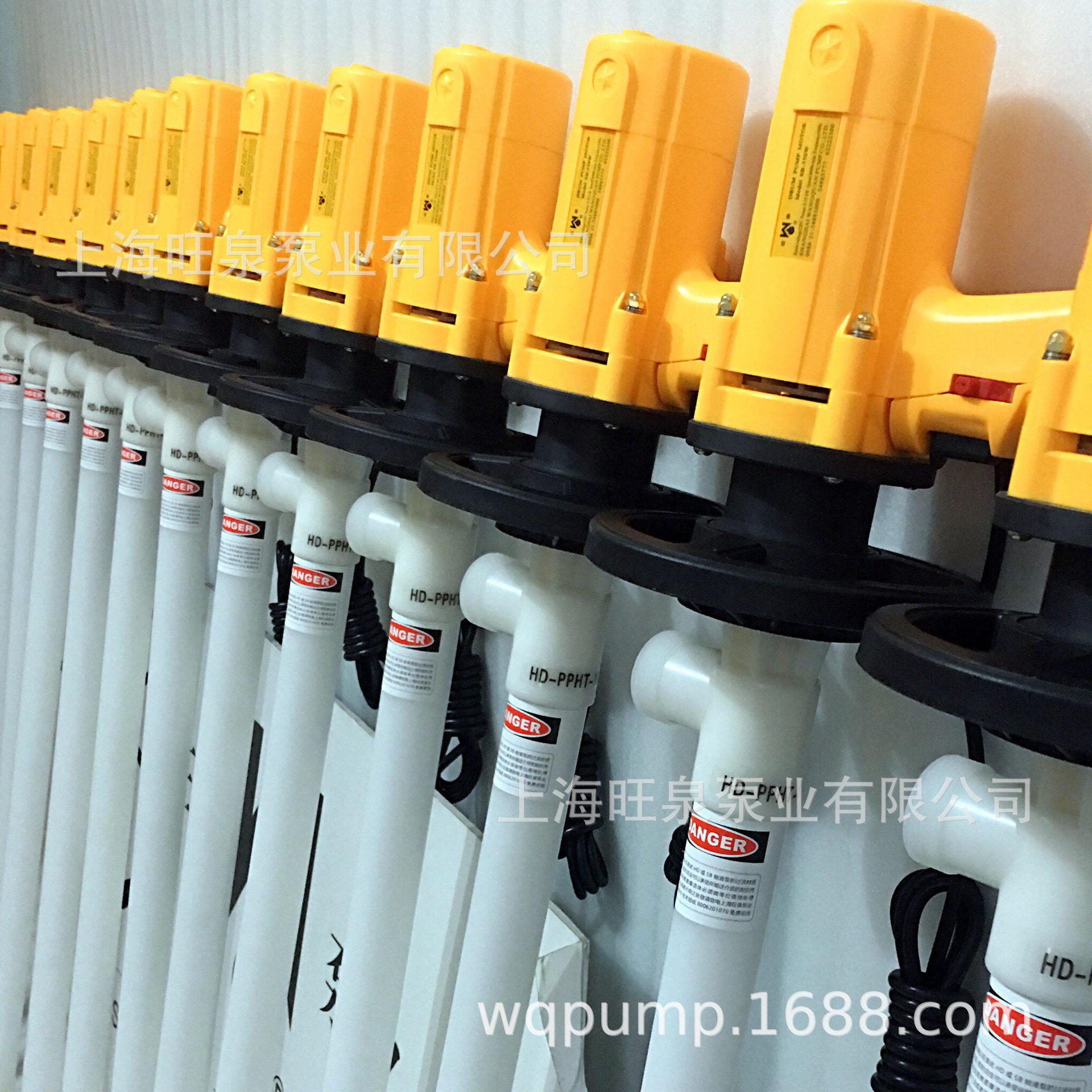 上海旺泉SB-550W+HD-PPHT-500塑料油桶泵、塑料插桶泵、塑料泵