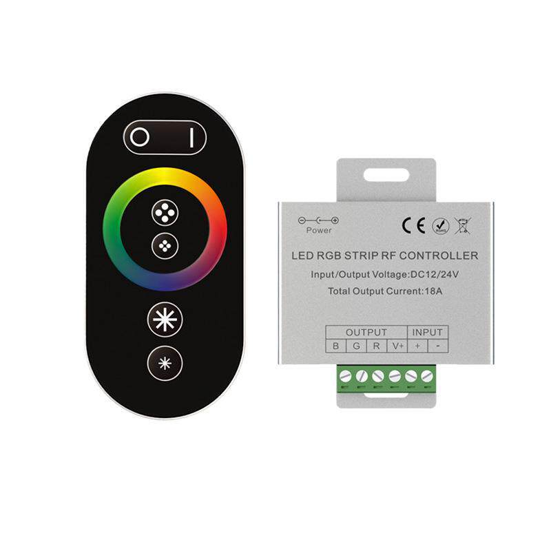 LED铝壳调光器 RGB全触摸控制器 DC12-24V 无线RF控制 灯串调光器