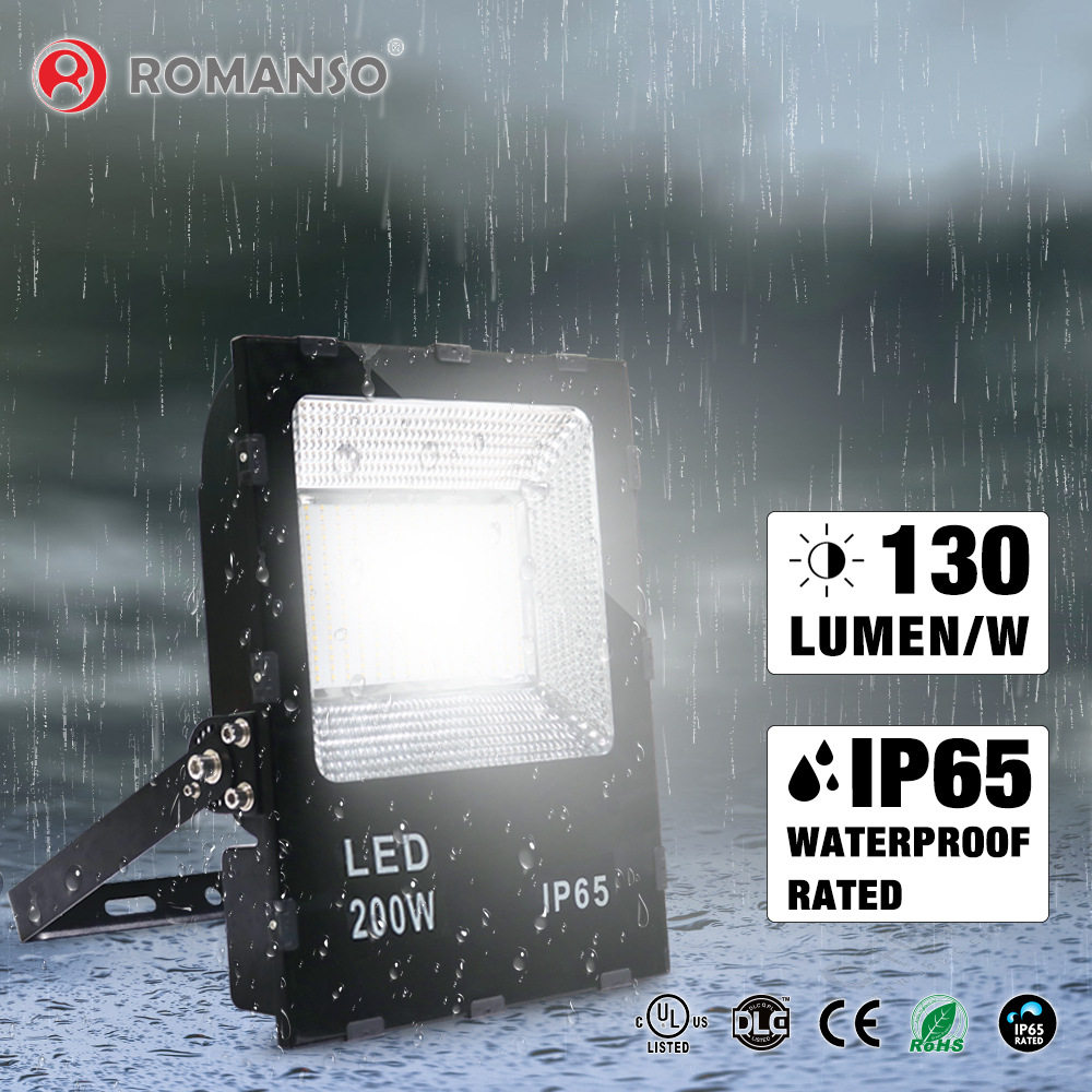 厂家UL户外庭院广告投光室外防水工程100W/150W/200WlLED泛光灯