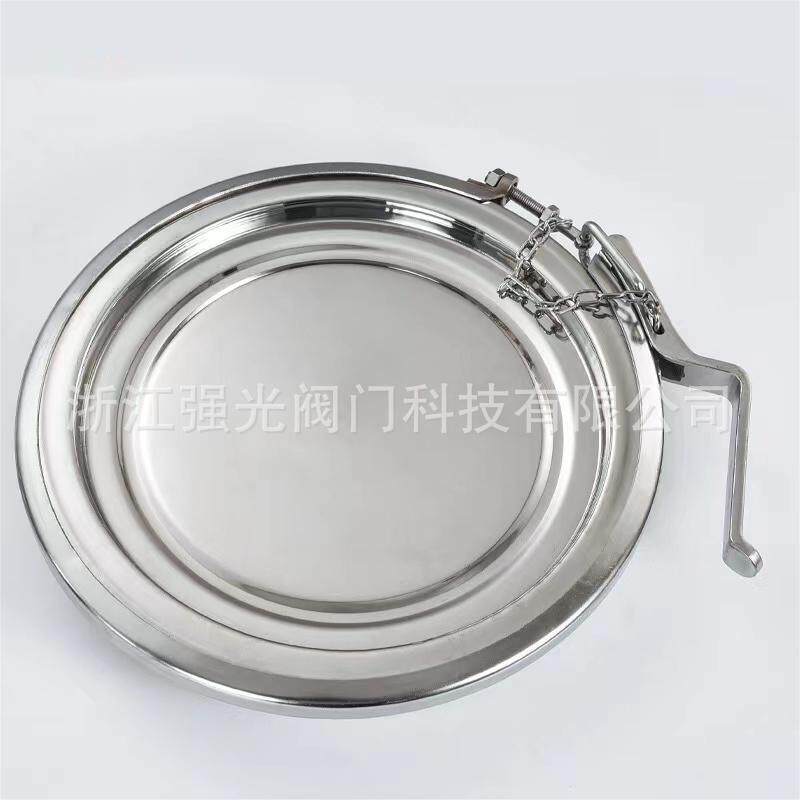 卫生级不锈钢,快开卡箍人孔盖 可掀开式 粉体,周转仓,304/316L