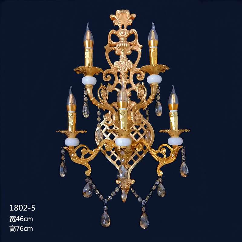 欧式奢华合金壁灯大堂酒店别墅客厅展厅时尚创意墙壁灯具