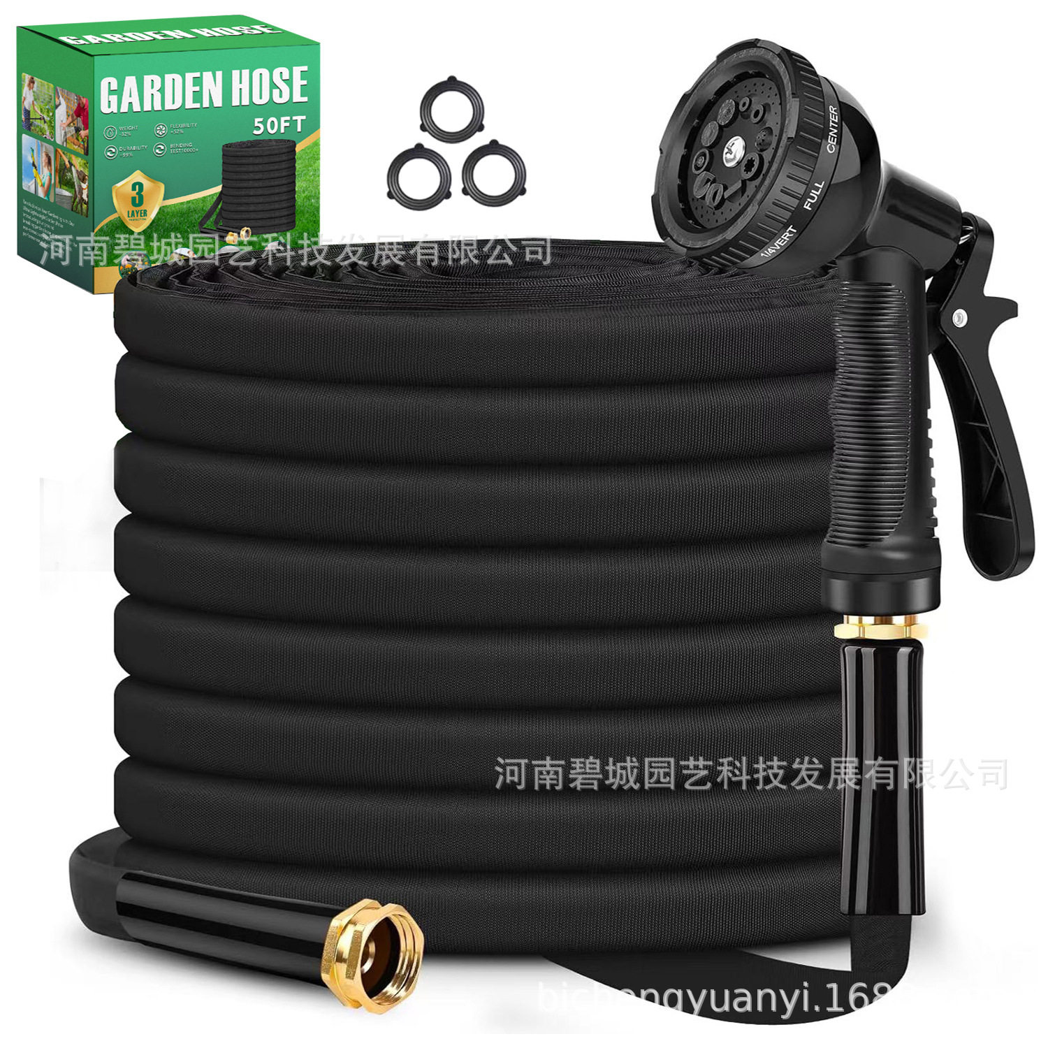 跨境家用花园水管花园浇水冲洗户外软管园林PVC水管高压洗车水枪