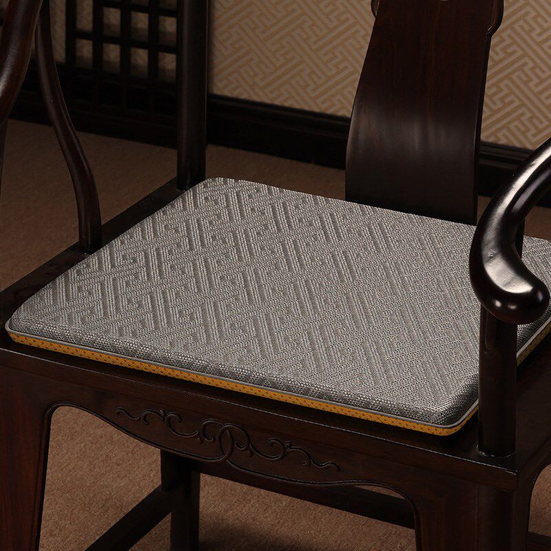 速发新中式椅子垫夏季凉席红木沙发坐垫透气圈椅茶椅垫座椅垫垫子