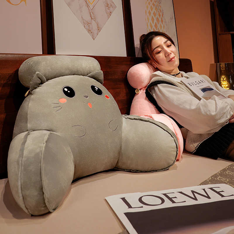 速发床室靠背床头厚大靠枕靠垫抱着睡觉夹两枕大号抱枕卧上被子腿