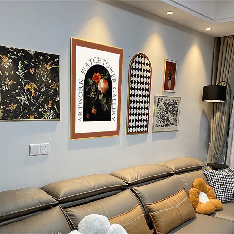速发现代简约客厅装饰画小众风餐厅墙面壁画轻奢美式法式复古挂画