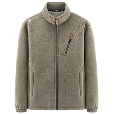 JEEP吉普男士多口袋抓绒卫衣