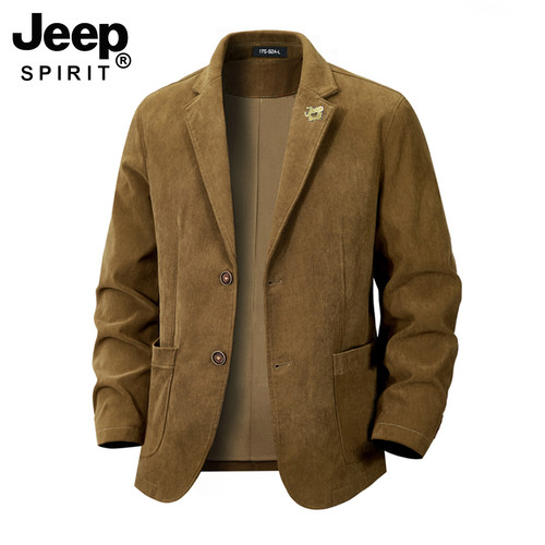 JEEP吉普纯棉商务西服夹克外套男