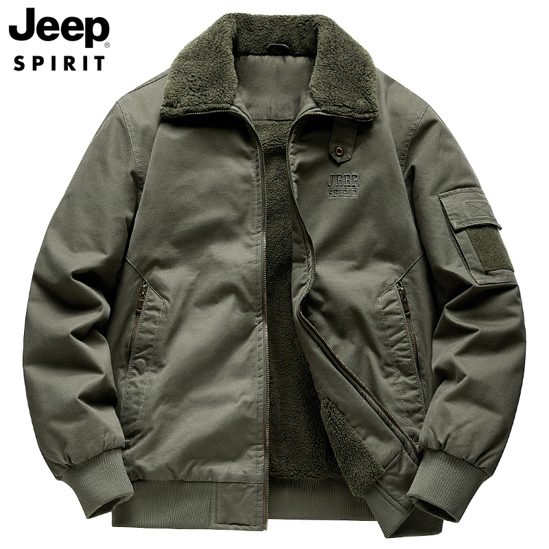 JEEP吉普男士纯棉工装夹克外套