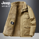 JEEP吉普冬季 多口袋羊羔绒外套防寒保暖棉衣 棉服2025新款 男士 工装
