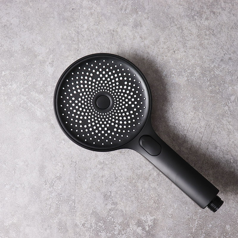 五金 浴室黑色星夜手持花洒 蓝色星空大花洒出水绵密洗澡舒服