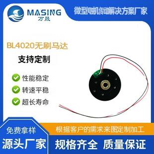 直流驱动无刷电机BL4020内置驱动长寿命低转速高效率微型马达12v