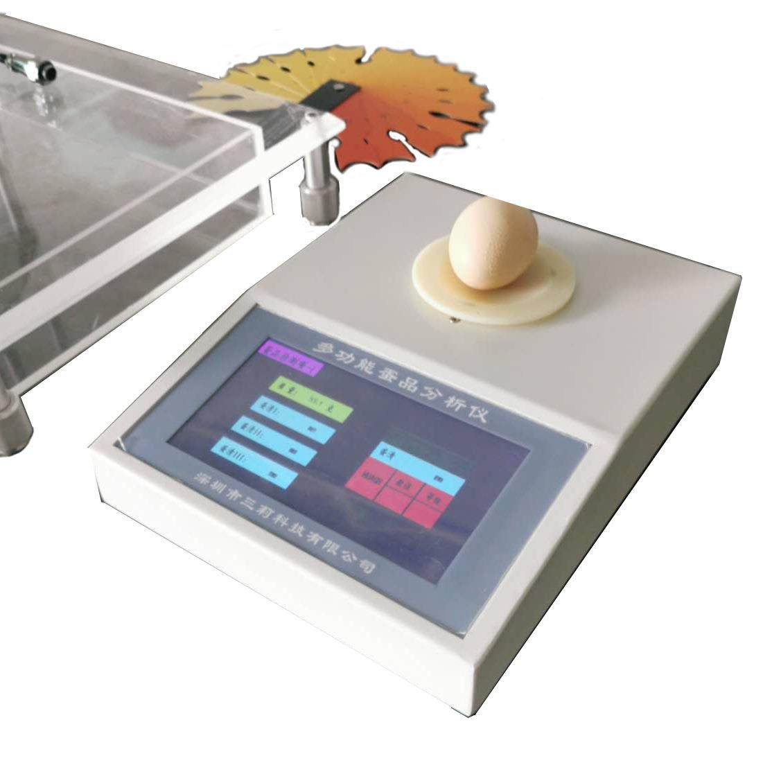 鸡蛋重量蛋白高 蛋黄颜色蛋品新度自鲜动测试 进度口分蛋品质EMT7