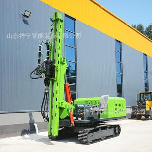 光打桩机山地阳能履294带螺旋太桩机液压岩石伏打孔拧地钉钻打孔