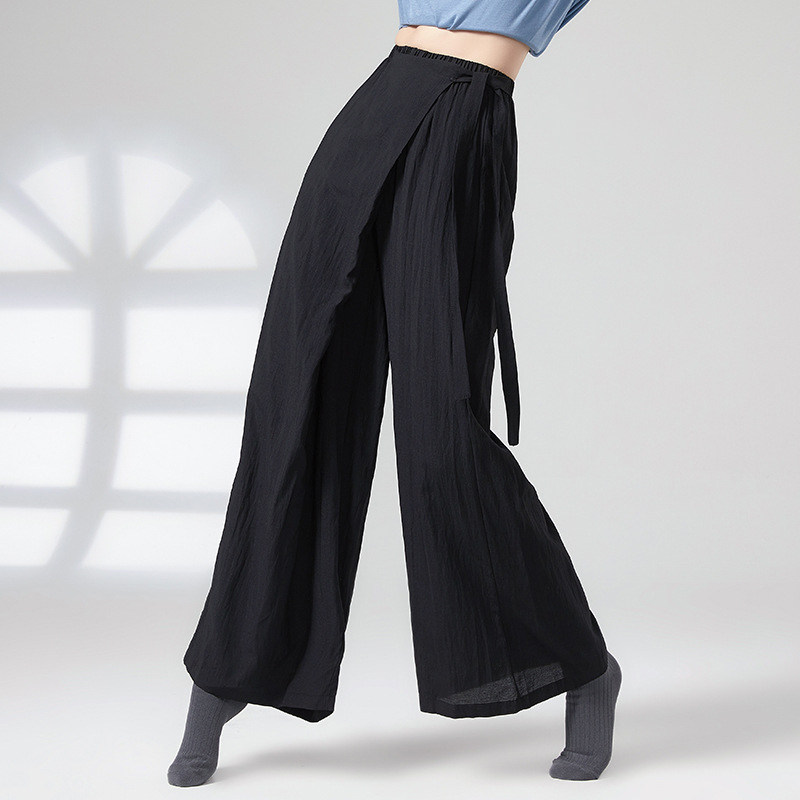 现代舞裤子女2026新款黑色专业舞蹈裤高腰阔腿裤古典舞跳舞练功服,运动/瑜伽/健身/球迷用品,现代舞服装,淘宝优惠券,粉丝福利购,淘宝优惠卷