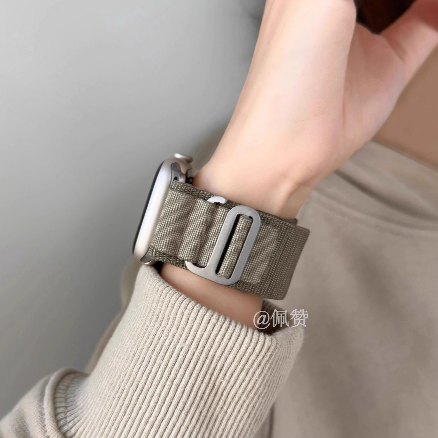 官网高山回环oppo手表watch3/2/1/4pro/3pro表带X编织尼龙se适用