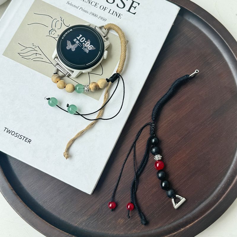 适用高驰corospace3表带PACE2拉绳串珠APEX2时尚红绿玛瑙2pro腕带