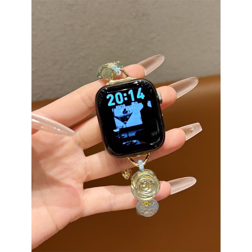 适配OPPO Watch3/3pro手表带2高级小众渐变玫瑰花watch1/2代腕带