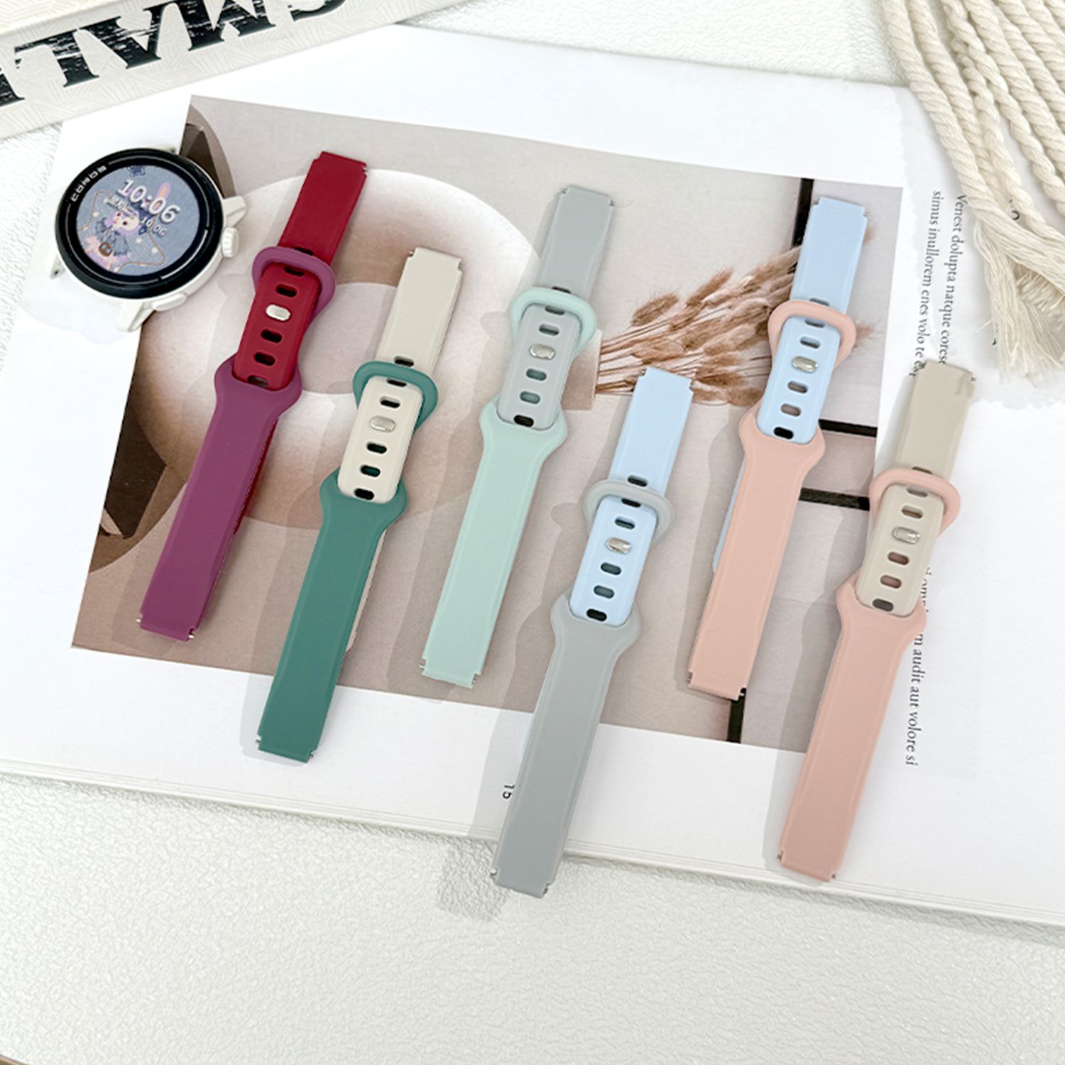 适用高驰corospace3表带蝴蝶扣pace2硅胶apex2拼色2pro亲肤腕带