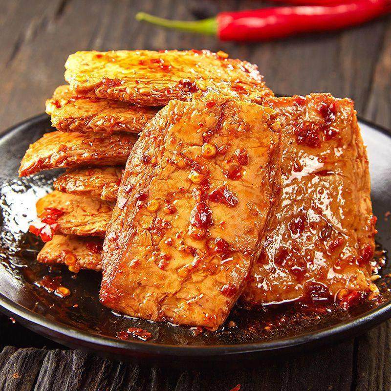 南湖蛋白素肉散称豆制品手撕素食豆干香辣素牛排网红休闲零食小吃