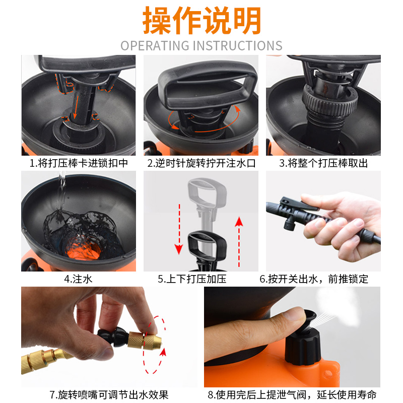 消毒喷雾器家用农药喷洒器酒精84消毒液专用N打药机高压大容量喷