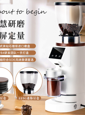 新品兰其亚DFg64E意式定量磨豆机商用电动咖啡豆研磨机家用打豆机