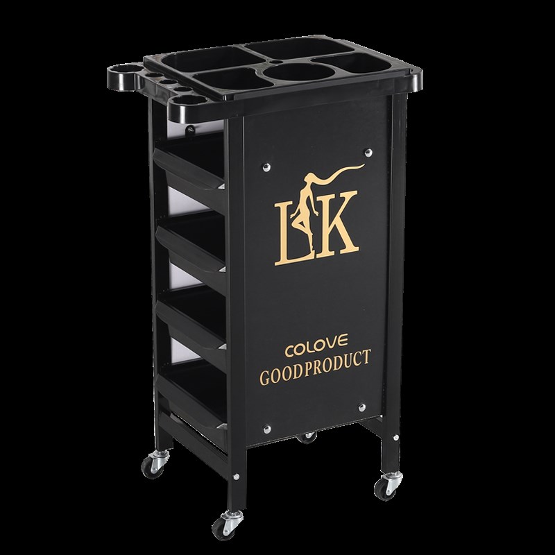 复古美发车发廊手推车杠车特价包邮美容小推车S理发店烫染工具车