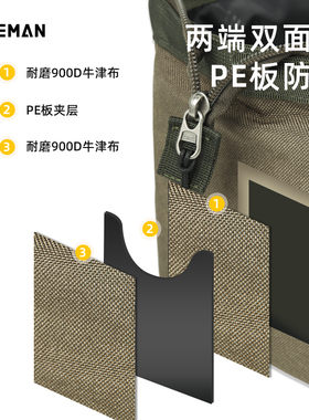 户外营钉工具收纳包露营帐篷天幕固定地钉风绳锤子整Y理包便携套
