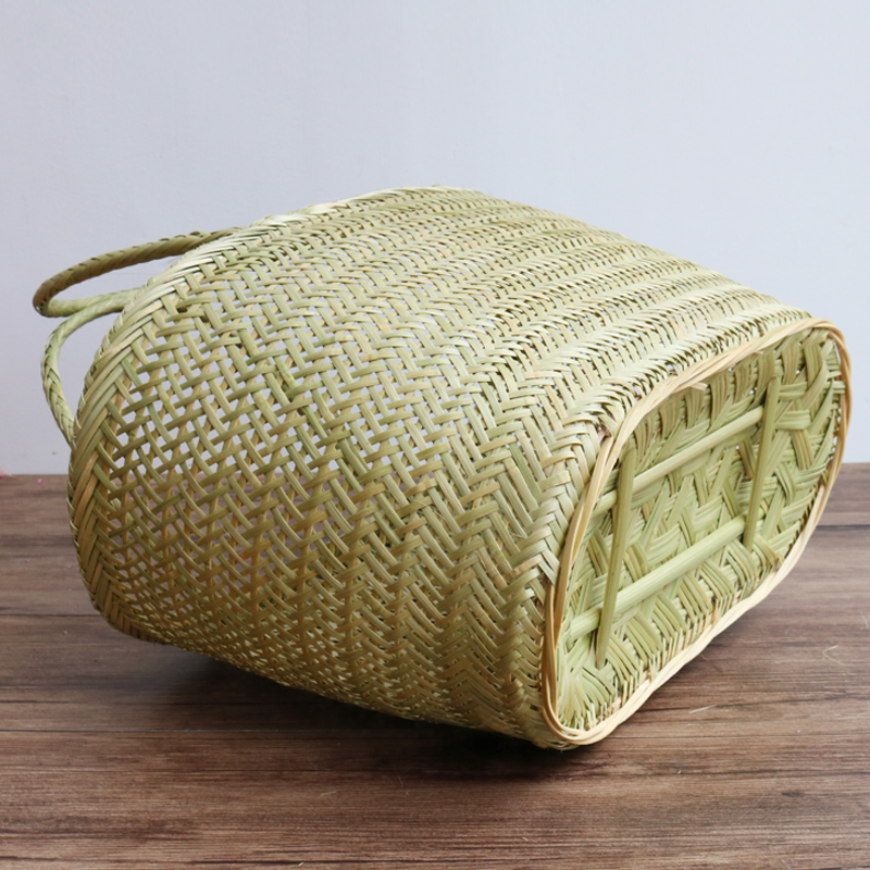 竹编小竹篮买菜篮鸡蛋手提篮子z购物篮菜筐厨房收纳篮水果采摘篮