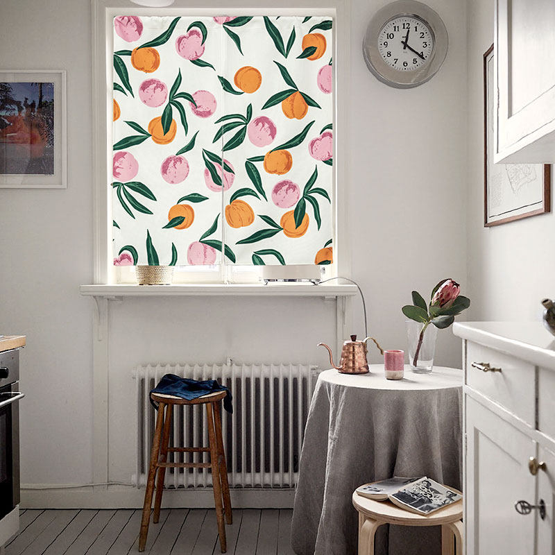水蜜桃门帘隔断帘挡风门帘布w艺厨房门帘家用免打孔门帘卧室半帘,居家布艺,门帘,淘宝优惠券,粉丝福利购,淘宝优惠卷