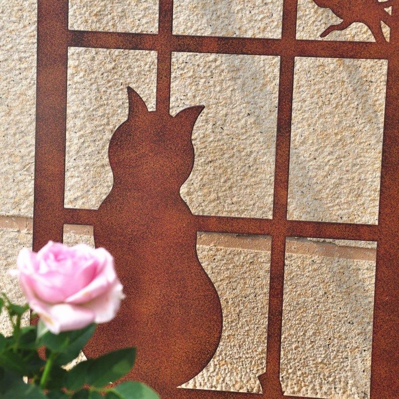 花园铁艺猫e咪窗户挂件墙饰户外庭院阳台院子墙壁挂饰复古装饰摆,家居饰品,户外/庭院摆件,淘宝优惠券,粉丝福利购,淘宝优惠卷
