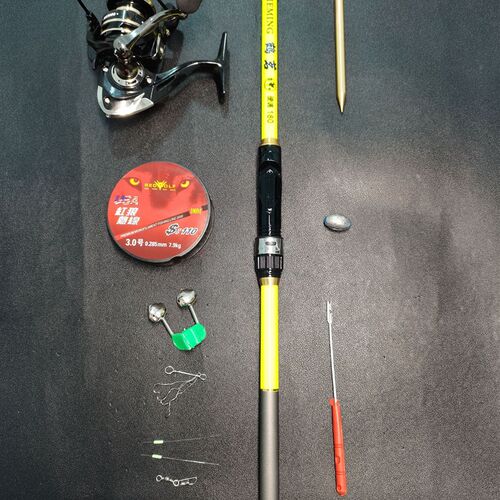 伸缩软尾小矶竿矶钓陶瓷大导E环滑漂筏竿碳素筏钓套装