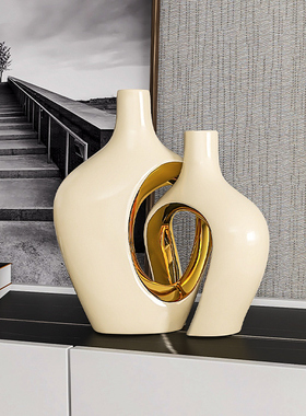 轻奢高档摆件艺术抽象客厅电v视柜酒柜玄关家居样板房办公室装饰