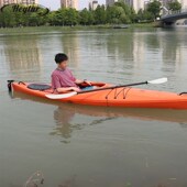 4节铝合金玻纤碳纤船桨划桨皮划艇双头M船桨冲浪板划浆划船桨