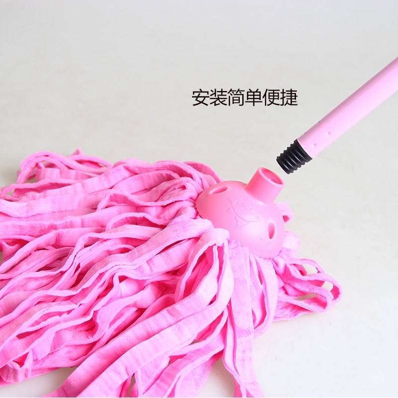 家必洁腾飞201k3拖把鹿皮巾胶棉吸水拖把家用拧水拖把圆头墩布地