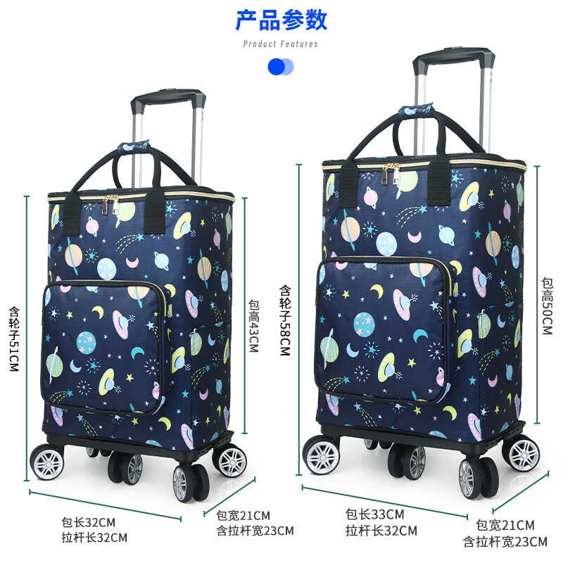 购物小拉车家用便携式p买菜车折叠拉杆车手拉车快递小推车轻便带