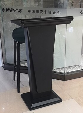 白色讲台迎宾台酒店接待台礼仪台咨询桌会议展示台楼盘Z保安发言