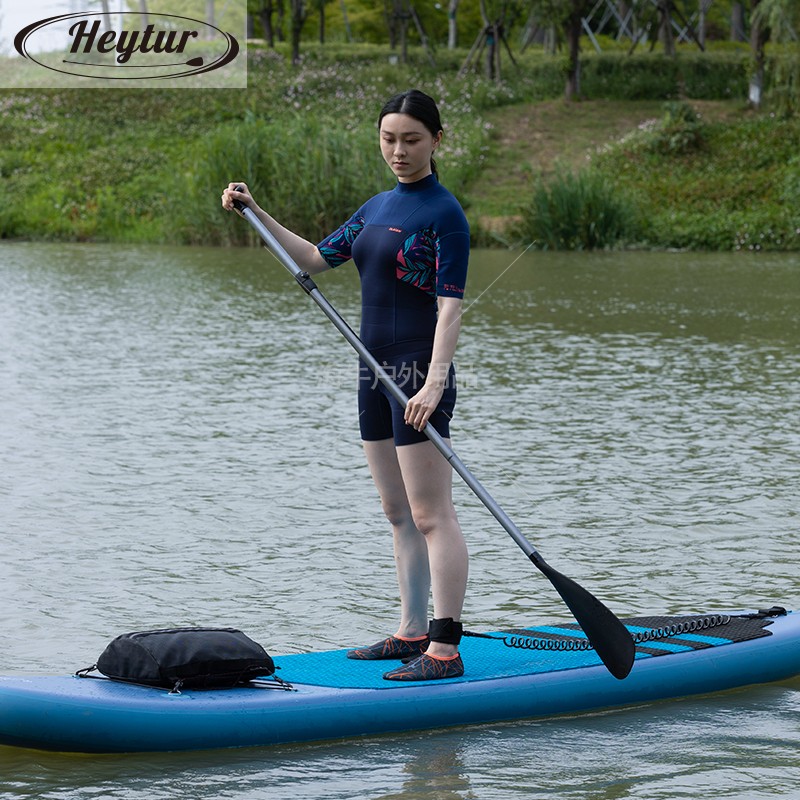 sup桨板全碳纤维桨冲浪板可调节三段式铝合N金单双头桨皮划艇船桨